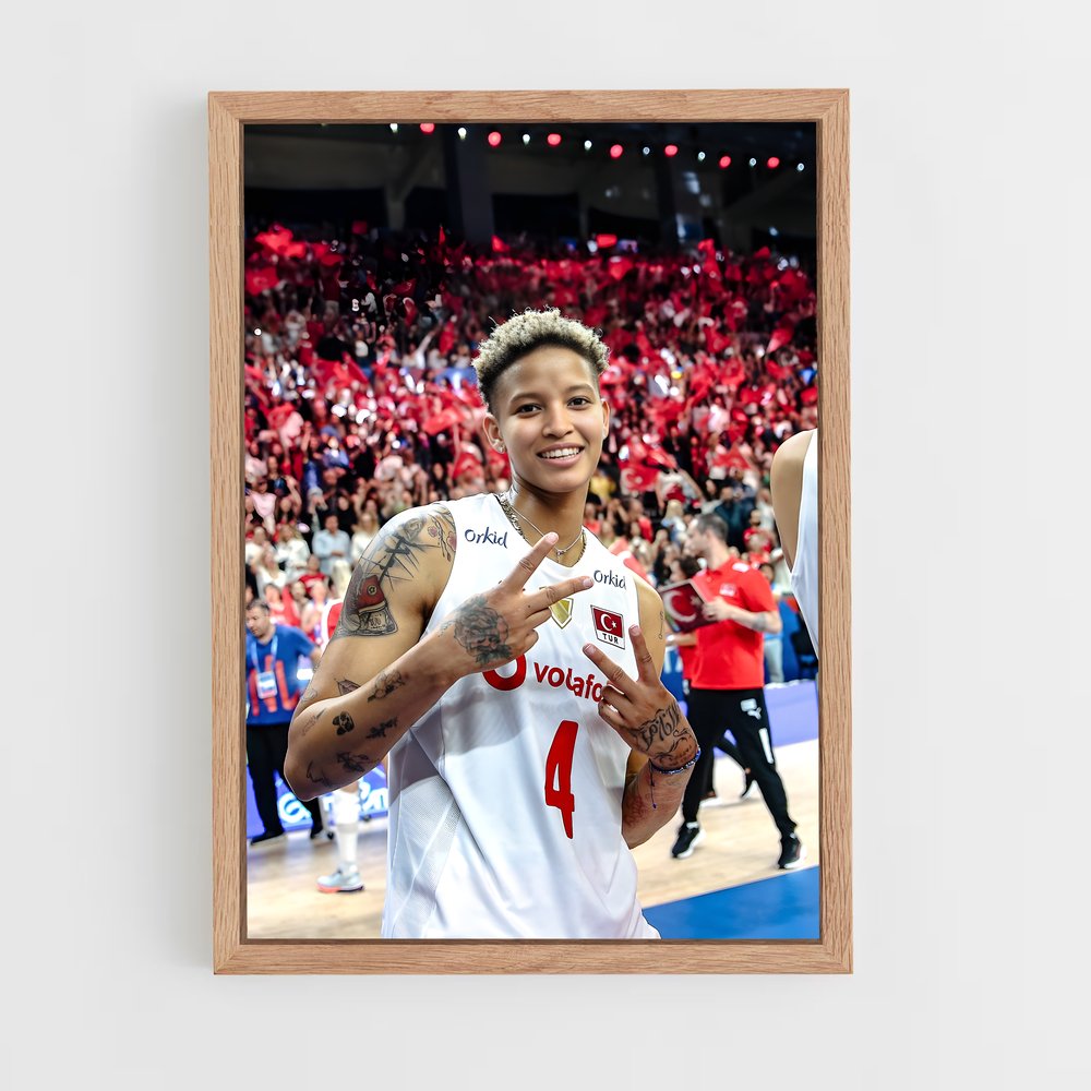 Poster Dunk dans l'Amitié – affiche Volleyball (vue 4)